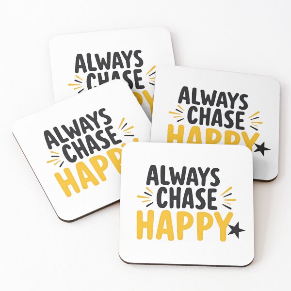 Item preview, Always Chase Happy – Positive Quote Design for Motivation, Joy & Optimistic Vibes designed and sold by Nene's design.