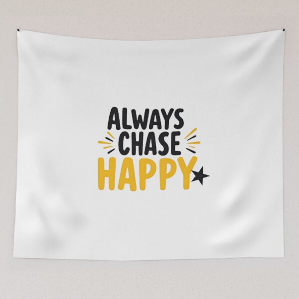 Item preview, Always Chase Happy – Positive Quote Design for Motivation, Joy & Optimistic Vibes designed and sold by Nene's design.