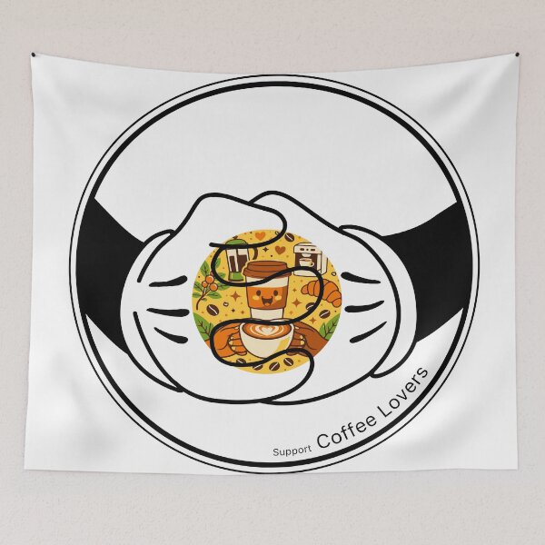 Item preview, Support Coffee Lovers – A Flag for Daily Joy and Warm Mornings designed and sold by We-Open-Minds.