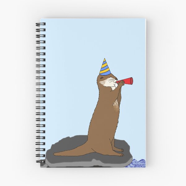 Item preview, Party River Otter Blowing a Horn While on the Rocks designed and sold by JoyousArt4u.