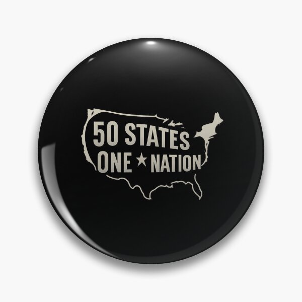 Item preview, 50 States - One Nation - Modern USA Map Typography designed and sold by MKreative Studio.