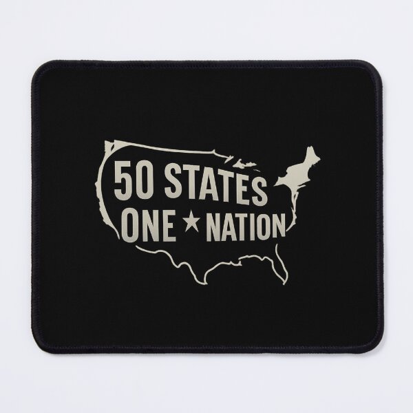 Item preview, 50 States - One Nation - Modern USA Map Typography designed and sold by MKreative Studio.