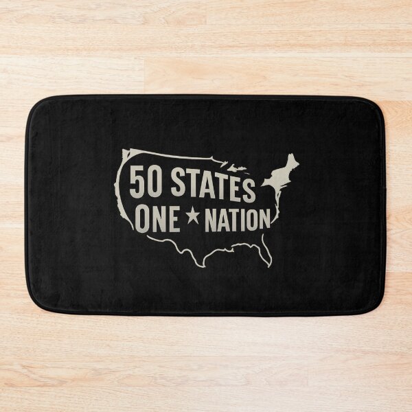 Item preview, 50 States - One Nation - Modern USA Map Typography designed and sold by MKreative Studio.