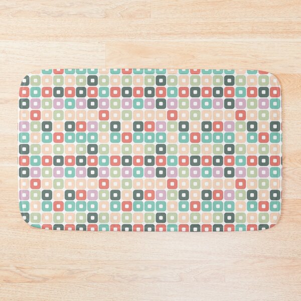 Item preview, Retro 70s Colorful Rounded Squares Seamless Pattern designed and sold by CosmoPixelArts.