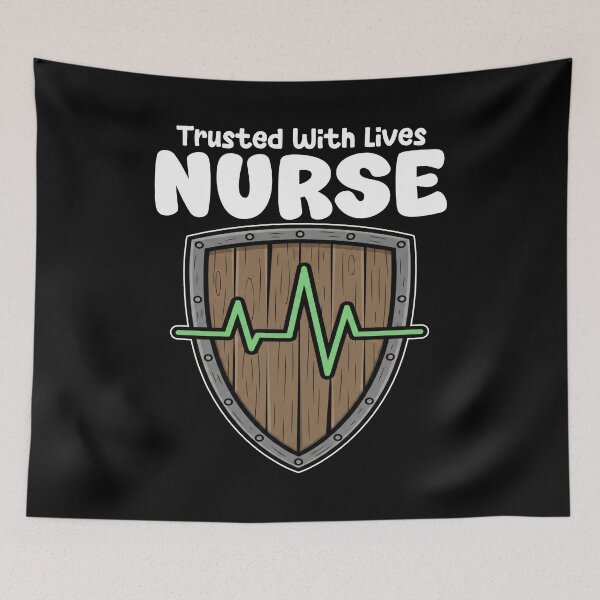Item preview, NURSE - TRUSTED WITH LIVES designed and sold by KEF Custom.