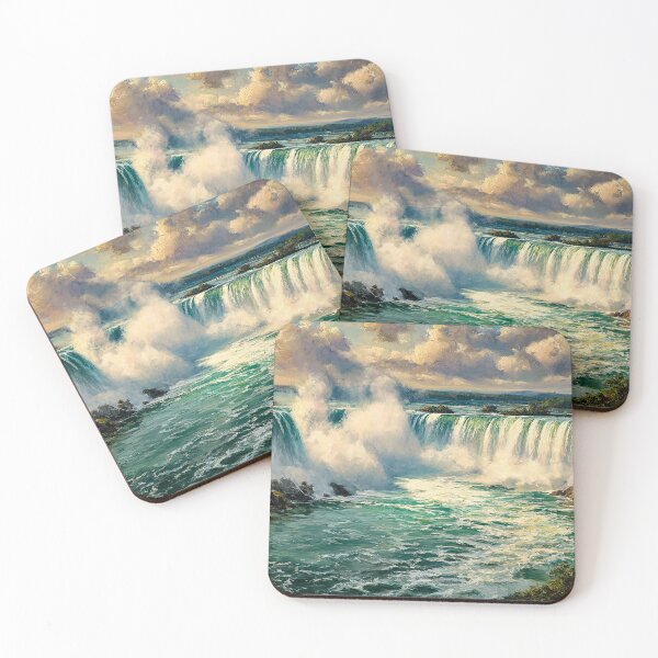 Item preview, Niagara Falls Oil Painting designed and sold by MoonzyArt.