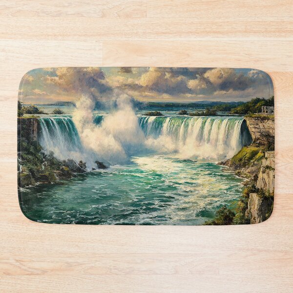 Item preview, Niagara Falls Oil Painting designed and sold by MoonzyArt.