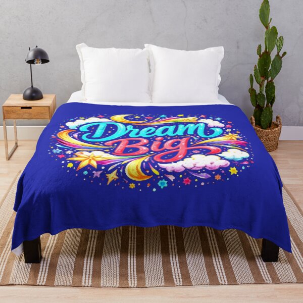 Item preview, Dream Big – Vibrant Celestial Typography Art designed and sold by MinimalistMint.