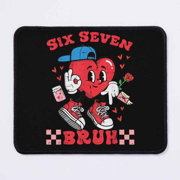 Item preview, Sixty Seven Bruh Vintage Heart Character Wearing Sneakers And Blue Cap designed and sold by DienesAngele.