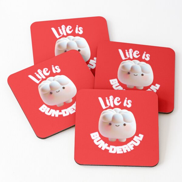 Item preview, Cute 3D Puffy Sweet Bun: Kawaii Little Bread Character Art designed and sold by HopeAndHustle.