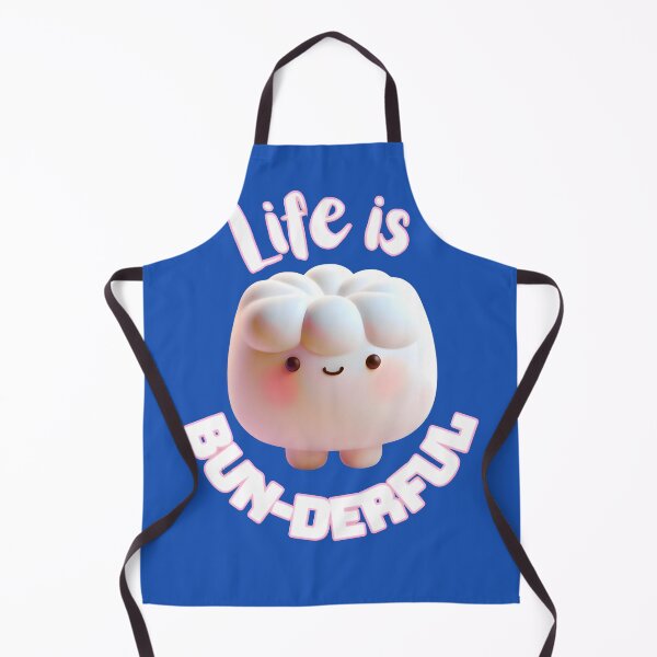 Item preview, Cute 3D Puffy Sweet Bun: Kawaii Little Bread Character Art designed and sold by HopeAndHustle.