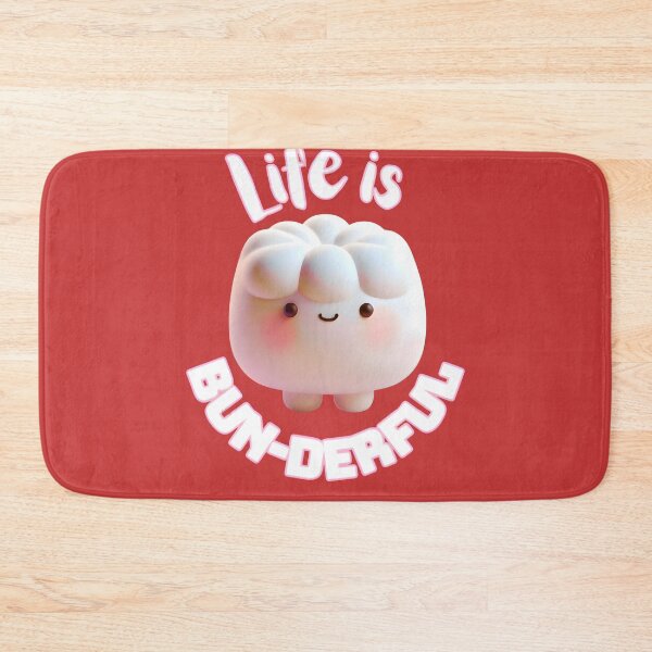 Item preview, Cute 3D Puffy Sweet Bun: Kawaii Little Bread Character Art designed and sold by HopeAndHustle.