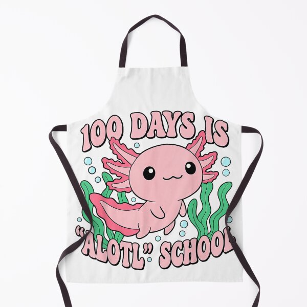 Item preview, One Hundred Days Is Alotl School Cute Pink Axolotl Underwater Art designed and sold by DienesAngele.