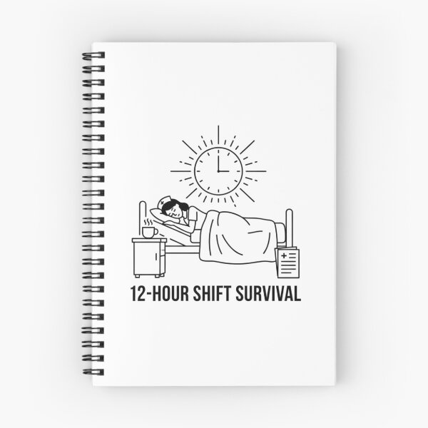 Item preview, Nurse Sticker - 12 Hour Shift Minimalist Gift designed and sold by OrikuStudio.