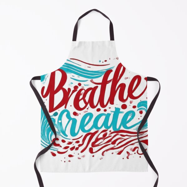 Item preview, Breathe & Create – Hand-Painted Brush Lettering Art designed and sold by MinimalistMint.
