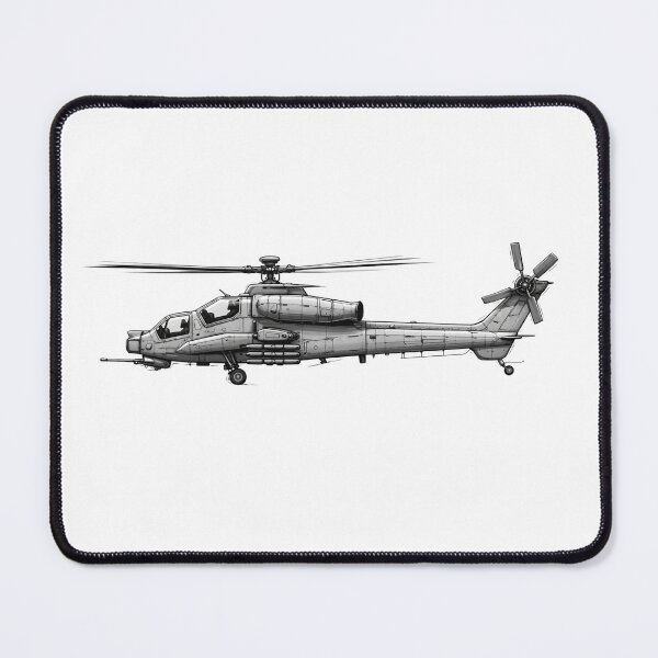 Item preview, Agusta A129 Mangusta Attack Helicopter Illustration designed and sold by Combat Skies.