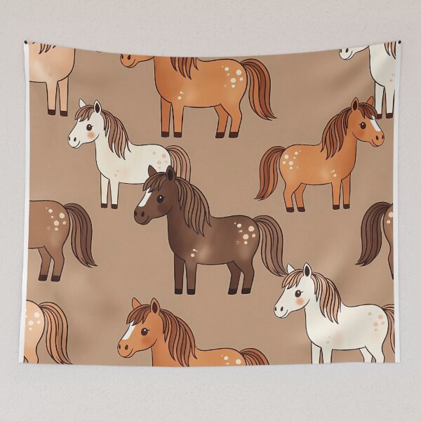 Item preview, Cute Horse Seamless Pattern (image size 7840x11680) designed and sold by Digital-Davinci.