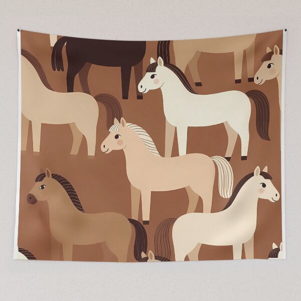 Item preview, Cute Horse Seamless Pattern (image size 7840x11680) designed and sold by Digital-Davinci.