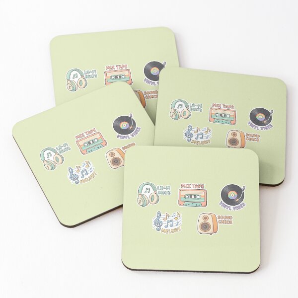 Item preview, Retro Music Aesthetic Sticker Pack - Lo-Fi & Vinyl Vibes designed and sold by Indraokta22.