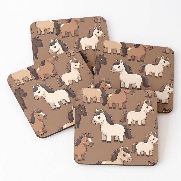 Item preview, Cute Horse Seamless Pattern (image size 7840x11680) designed and sold by Digital-Davinci.
