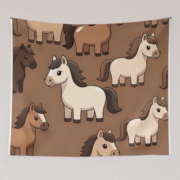 Item preview, Cute Horse Seamless Pattern (image size 7840x11680) designed and sold by Digital-Davinci.