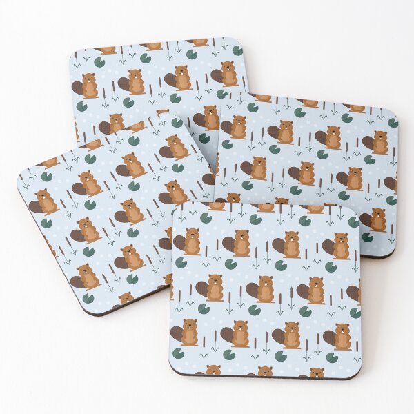 Item preview, Beavers on blue designed and sold by reneesillus.
