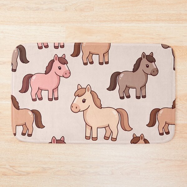 Item preview, Cute Horse Seamless Pattern (image size 7840x11680) designed and sold by Digital-Davinci.