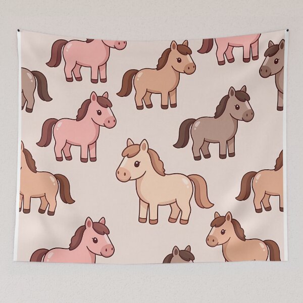Item preview, Cute Horse Seamless Pattern (image size 7840x11680) designed and sold by Digital-Davinci.