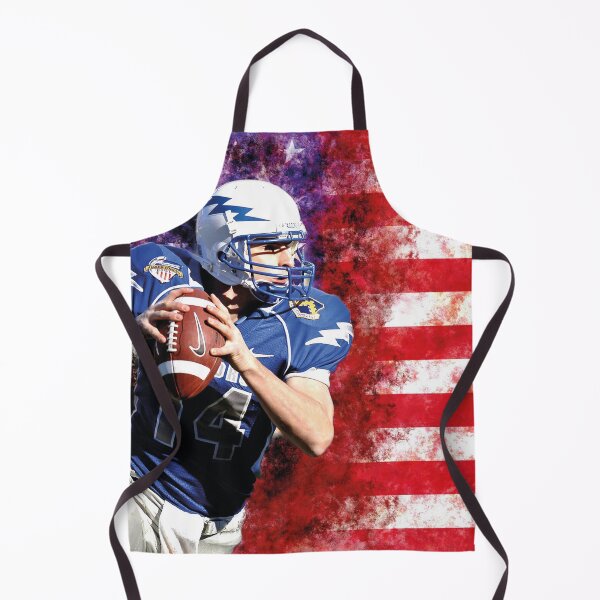 Item preview, American football quarterback in front of the USA flag – Sports Art designed and sold by Mauswohn.
