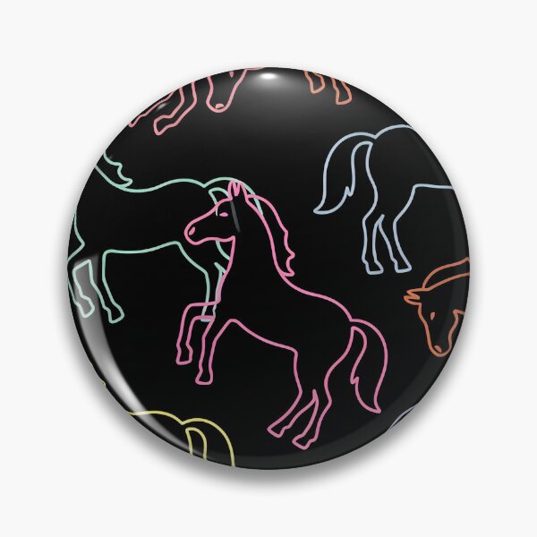 Item preview, Dark Theme Cute Horse Seamless Pattern (image size 7840x11680) designed and sold by Digital-Davinci.