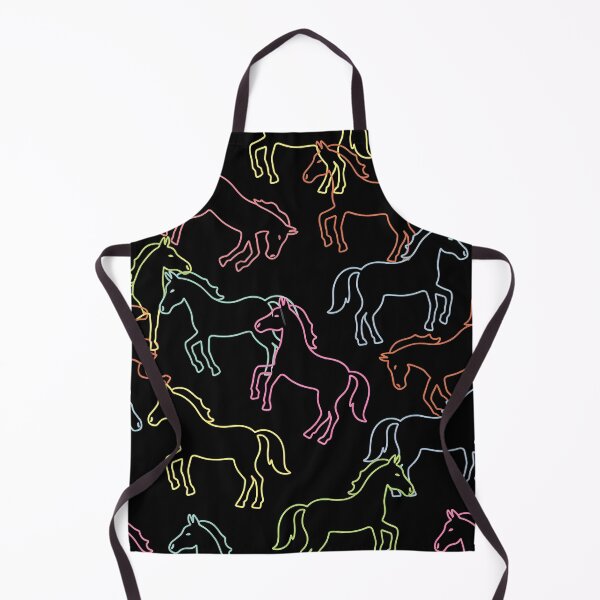 Item preview, Dark Theme Cute Horse Seamless Pattern (image size 7840x11680) designed and sold by Digital-Davinci.