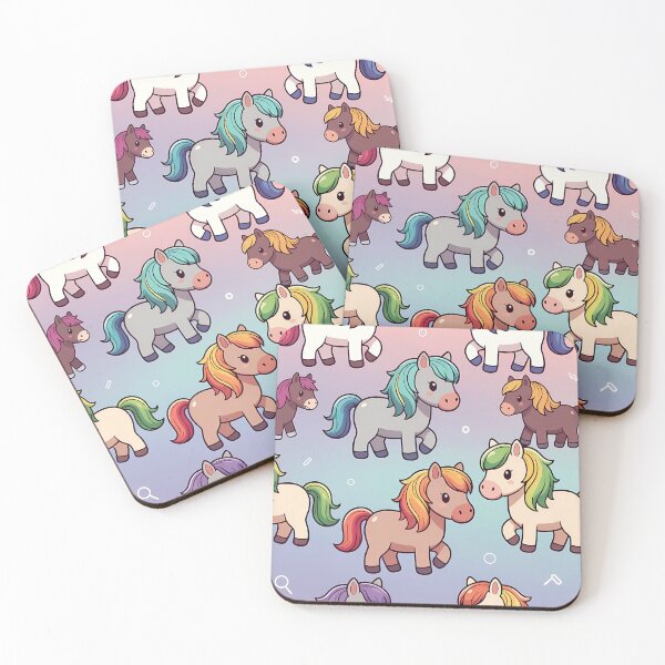 Item preview, Colorful Cute Horses (image size 7840x11680) designed and sold by Digital-Davinci.