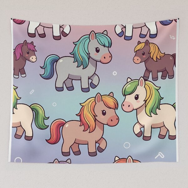 Item preview, Colorful Cute Horses (image size 7840x11680) designed and sold by Digital-Davinci.