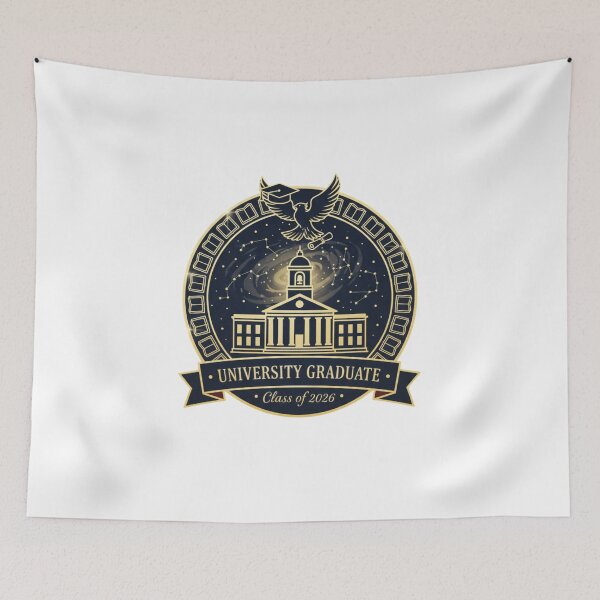Item preview, University Graduate Class of 2026 – Elite Academic Crest & Alma Mater Art designed and sold by Wear Sculpt.