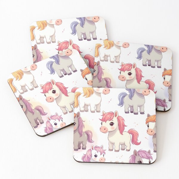 Item preview, Colorful Cute Horses (image size 7840x11680) designed and sold by Digital-Davinci.