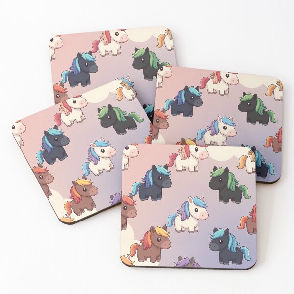 Item preview, Colorful Cute Horses (image size 7840x11680) designed and sold by Digital-Davinci.