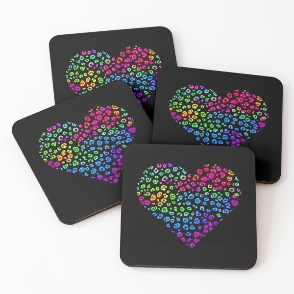Item preview, Neon Leopard Print Heart designed and sold by Lisamariesumner.