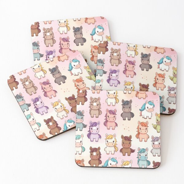 Item preview, Colorful Cute Horses (image size 7840x11680) designed and sold by Digital-Davinci.