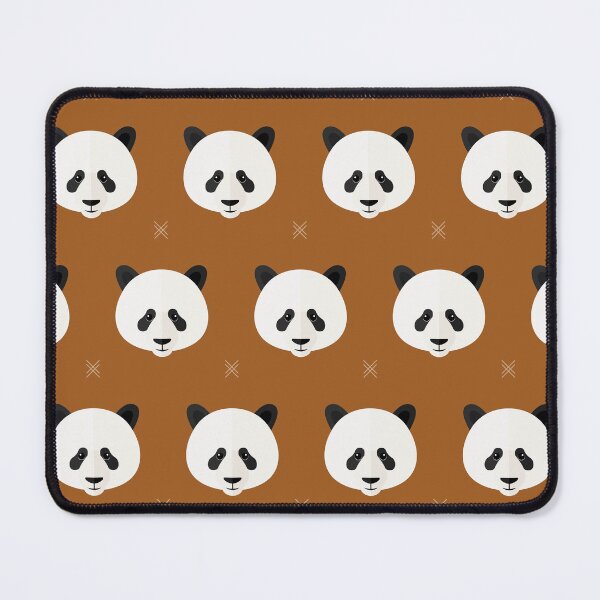 Item preview, Panda heads on brown designed and sold by reneesillus.