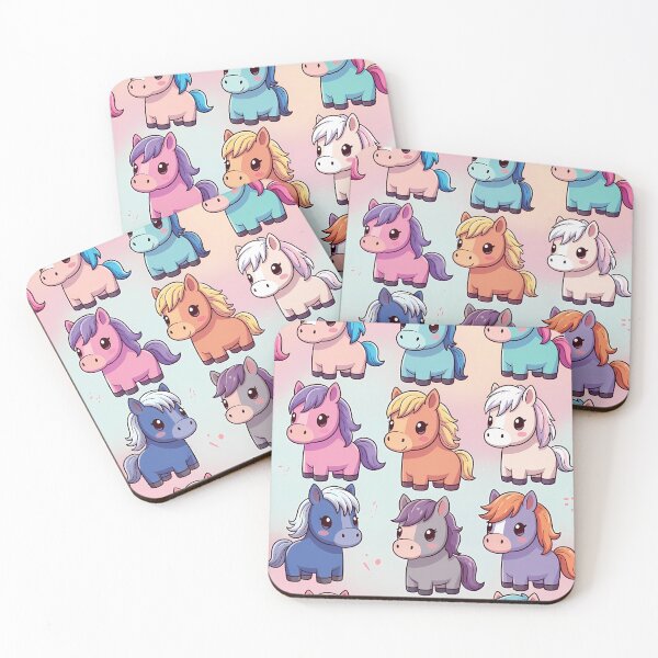 Item preview, Colorful Cute Horses (image size 7840x11680) designed and sold by Digital-Davinci.