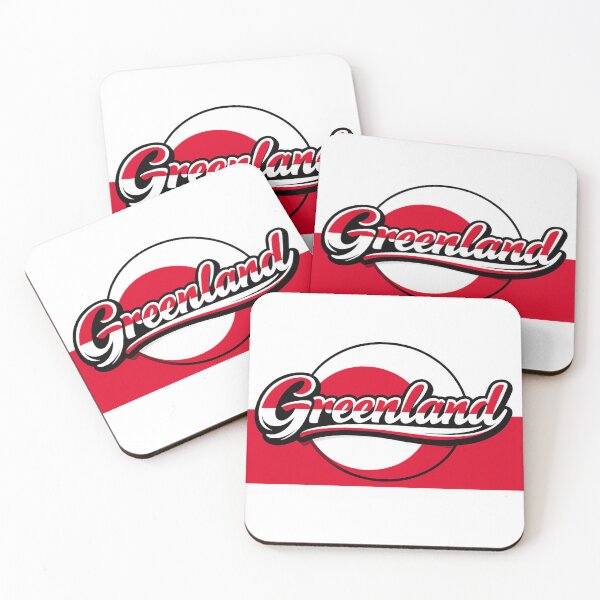 Item preview, Greenland Flag Design – Minimalist Greenland Typography Travel Art designed and sold by GarnerSupplyCo.