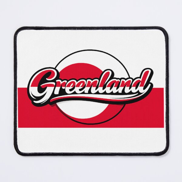 Item preview, Greenland Flag Design – Minimalist Greenland Typography Travel Art designed and sold by GarnerSupplyCo.