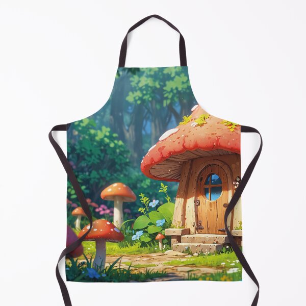 Item preview, Magical Fly Agaric House in a Fairytale Forest – Fantasy Art designed and sold by Mauswohn.