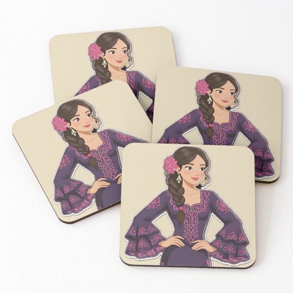 Item preview, Cute Spanish girl wearing a flamenco dress  designed and sold by Ponted.