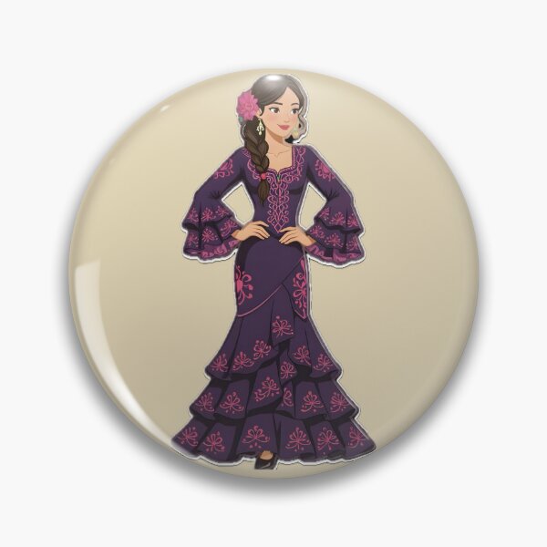 Item preview, Cute Spanish girl wearing a flamenco dress  designed and sold by Ponted.