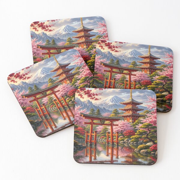 Item preview, Japanese Garden with Pagoda and Torii designed and sold by Daniel Abdelmaseih.