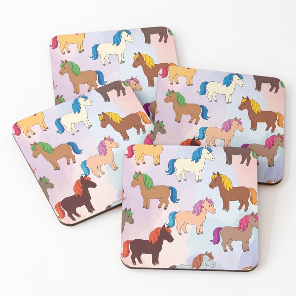 Item preview, Colorful Cute Horses (image size 7840x11680) designed and sold by Digital-Davinci.