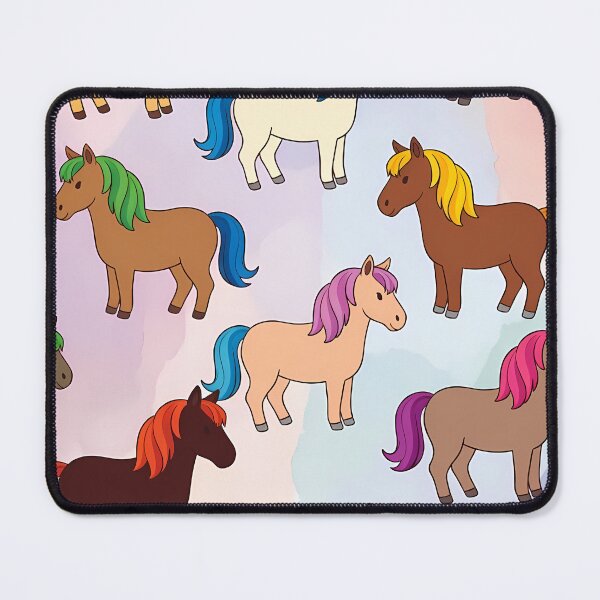 Item preview, Colorful Cute Horses (image size 7840x11680) designed and sold by Digital-Davinci.