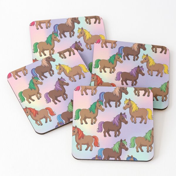 Item preview, Colorful Cute Horses (image size 7840x11680) designed and sold by Digital-Davinci.