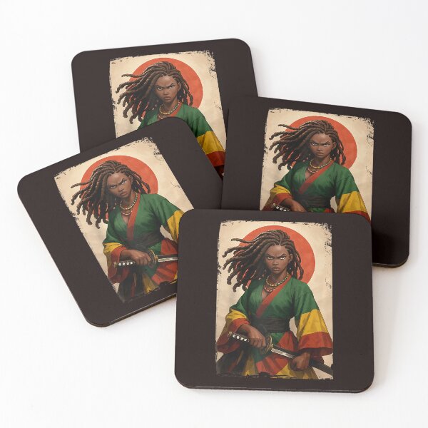 Item preview, Black Woman Samurai Kimono Warrior designed and sold by cosettacir6382.